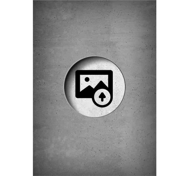 Rå betong anpassningsbar specialtryckt nyans - Tenstickers