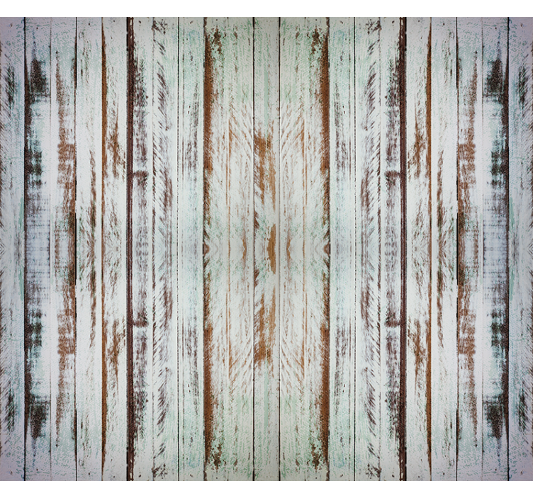 Strippa trästruktur och mönstergardin - Tenstickers