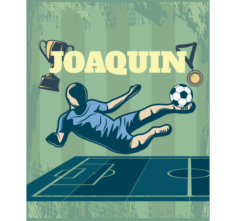 Fotboll med namnRullgardin fotboll - Tenstickers