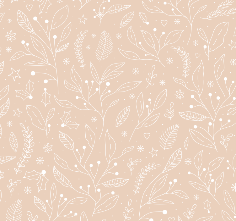 Julväxter Rullgardin beige - Tenstickers