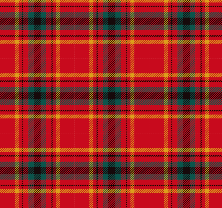 Jul röd tartan konsistens Rullgardin röd - Tenstickers