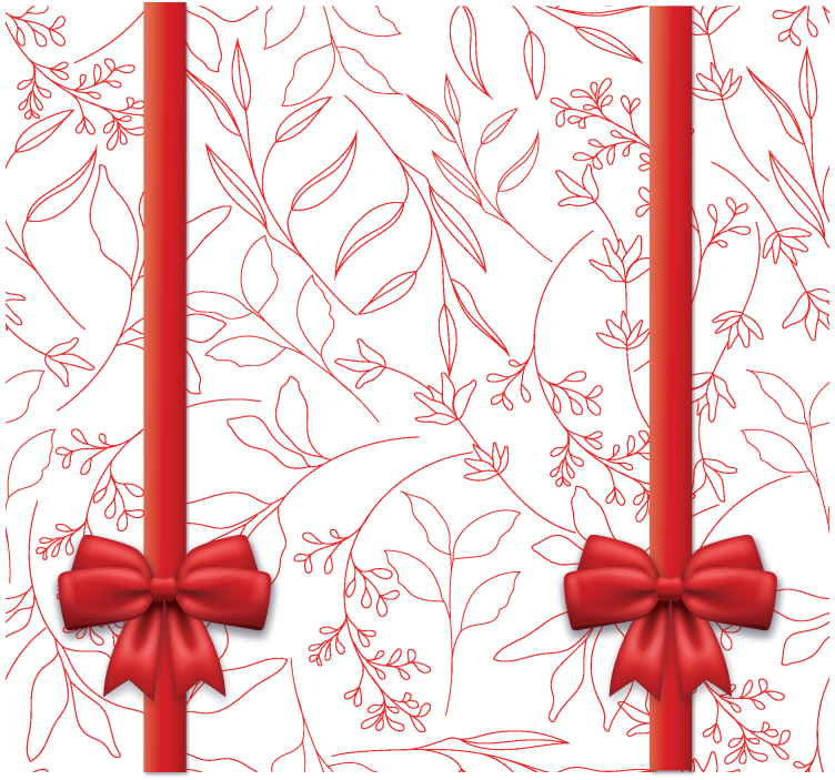 Blommönster med slipsar Rullgardin romantisk - Tenstickers