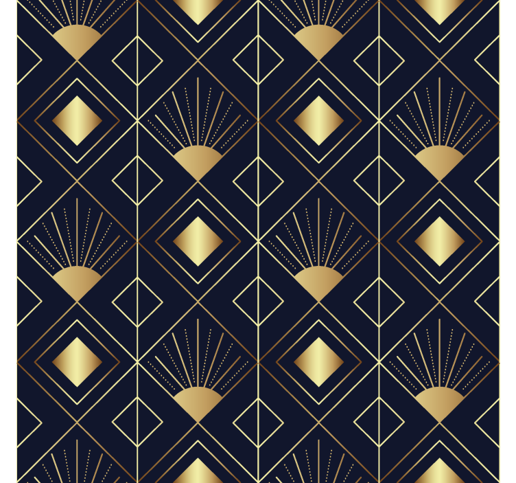 Art déco-stil Rullgardin elegant - Tenstickers