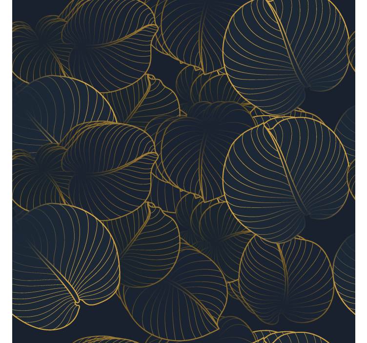 Stora blad mönster Rullgardin elegant - Tenstickers