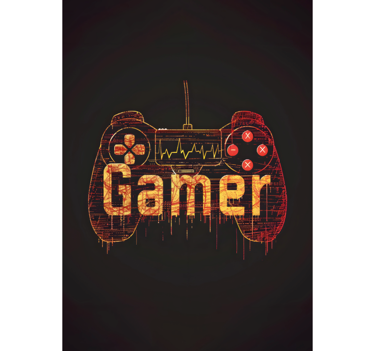 Spelarens hjärtslag Rullgardin nörd - Tenstickers