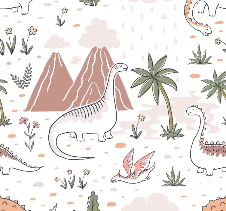 Nordisk stil Rullgardin dinosaurie - Tenstickers