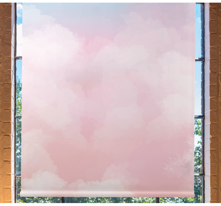 Akvarell pastell sky moln sovrum rullgardin - Tenstickers
