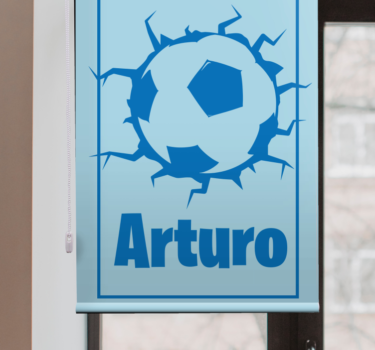 Anpassad fotbollsdesign Rullgardin sport - Tenstickers