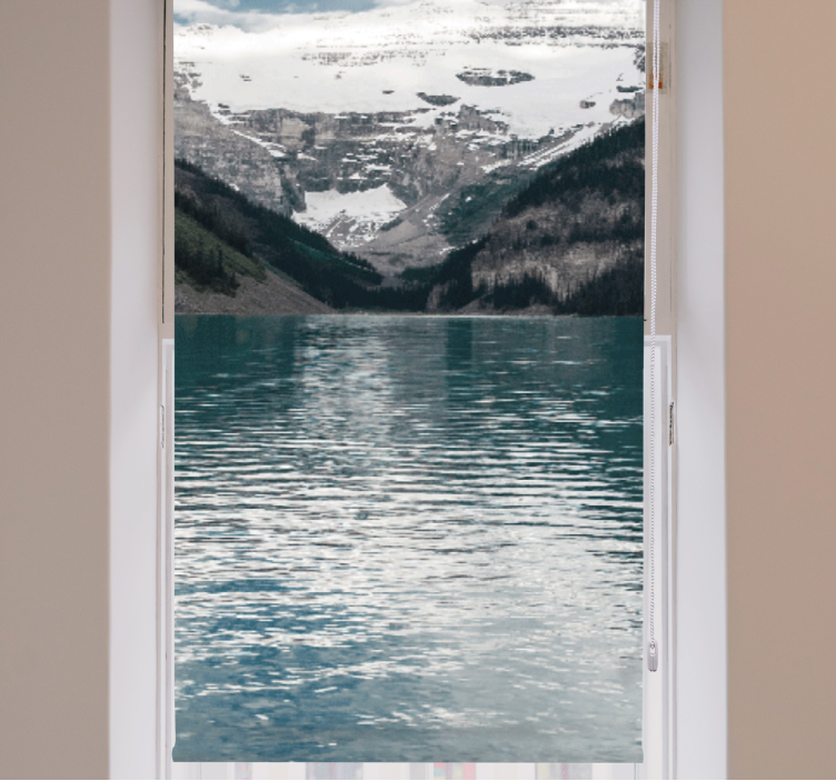 Bergssjöreflektioner Originella rullgardiner - Tenstickers