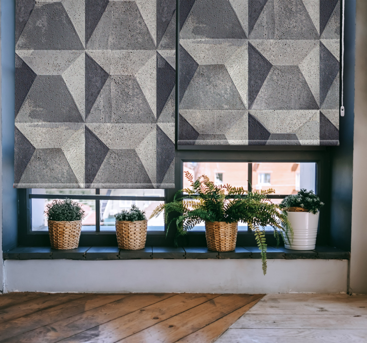 béton brut konsistens Rullgardin modern - Tenstickers