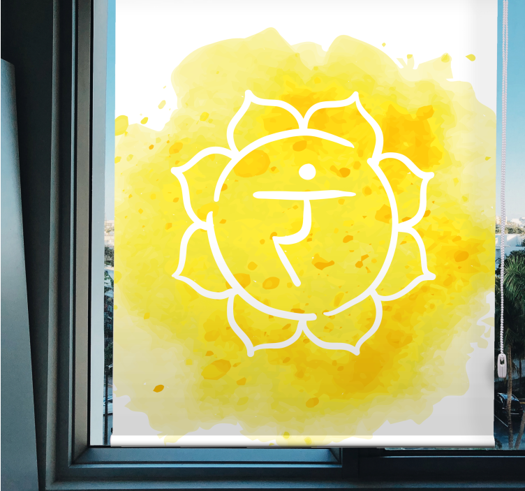 Chakra symbol Rullgardin zen - Tenstickers