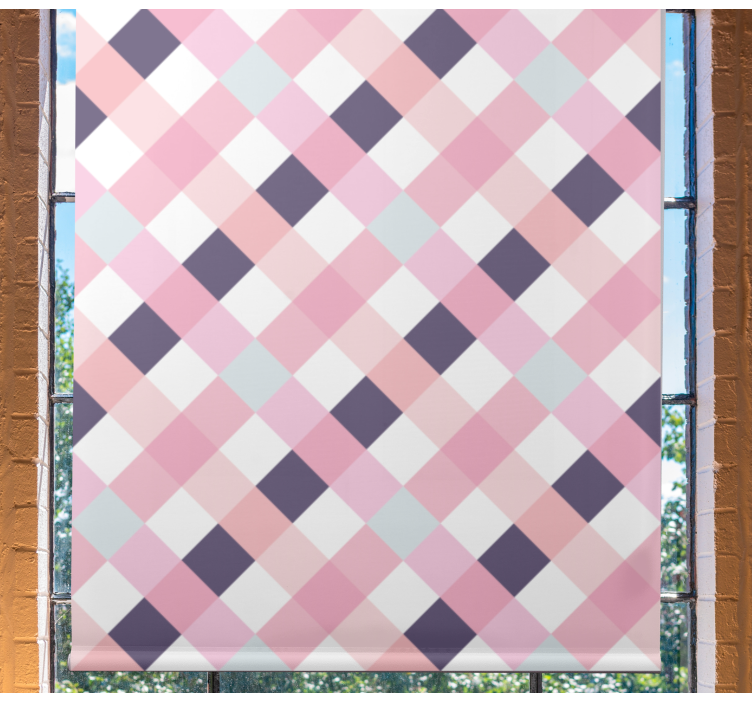 Diamantmönster harmoni Rullgardin modern - Tenstickers