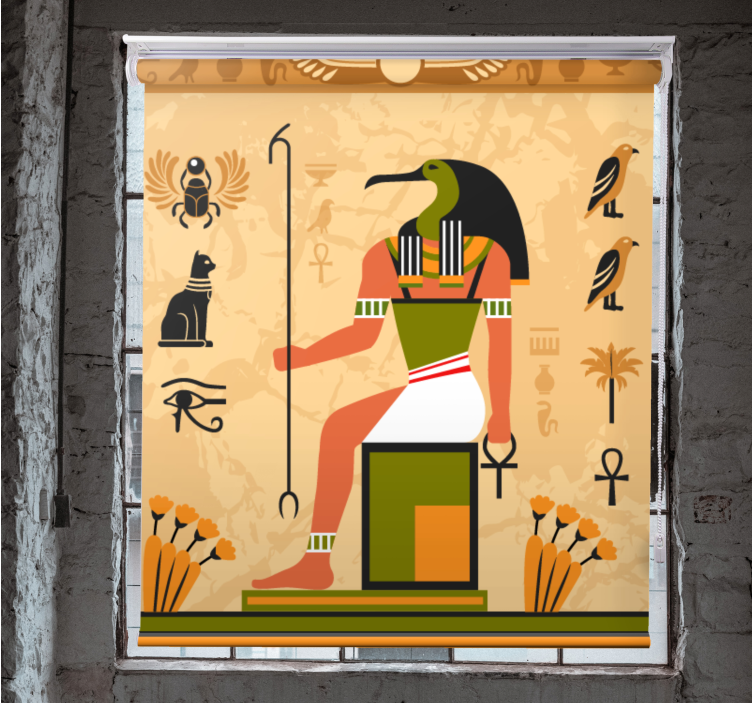 Egyptisk mångud original rullgardin - Tenstickers