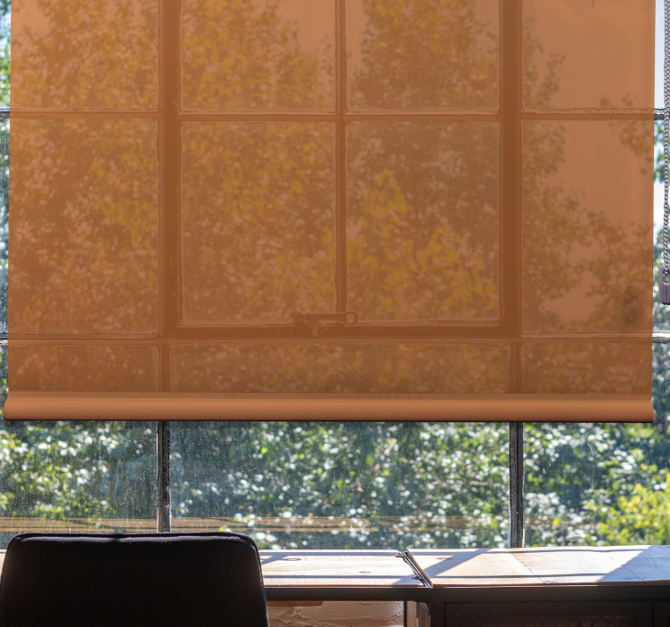 Fantastisk orange färg kontorsgardin - Tenstickers