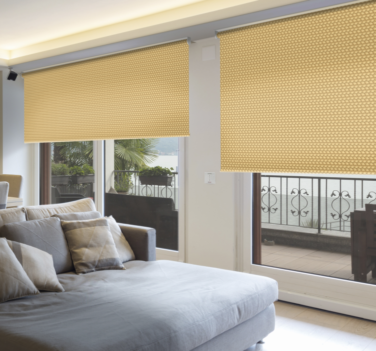 Flätad textur och mönster rullgardin - Tenstickers