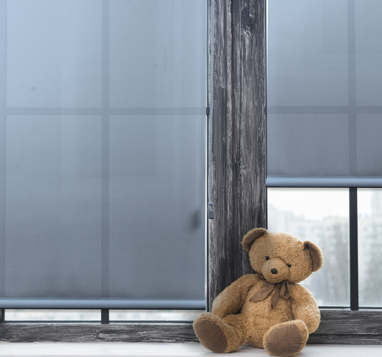 Ganska ljusblå barnRullgardin - Tenstickers