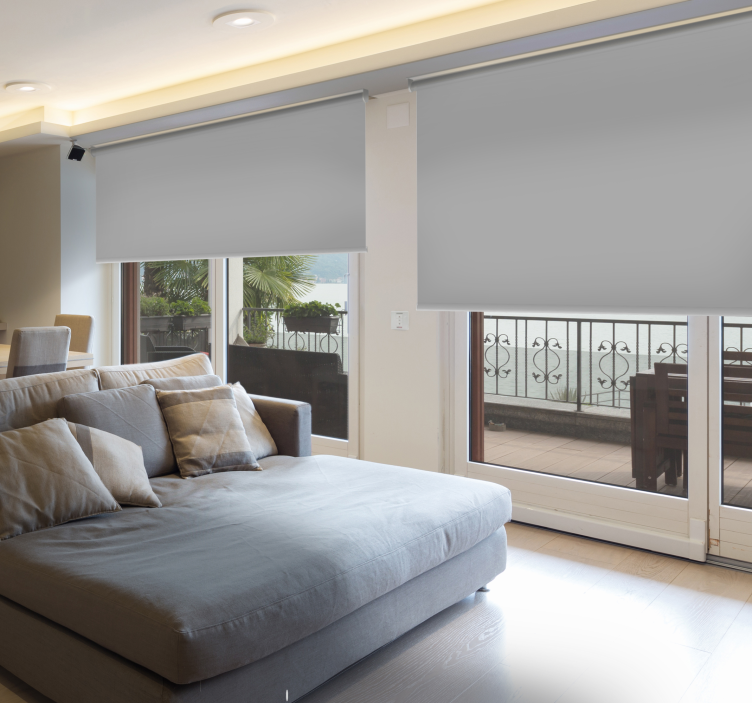 Grå mörkläggningsgardin för sovrum - Tenstickers