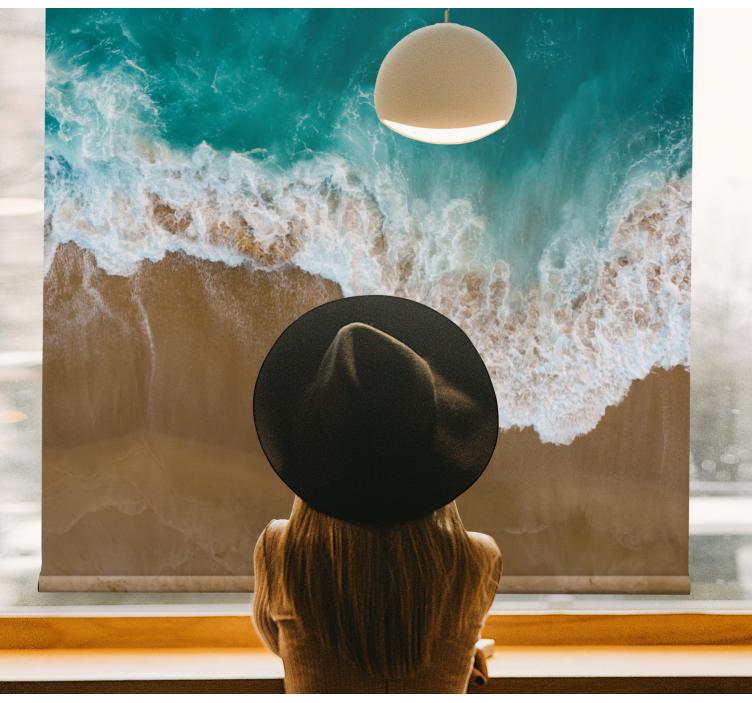 Hav och sand som smälter master bedroom rullgardin - Tenstickers