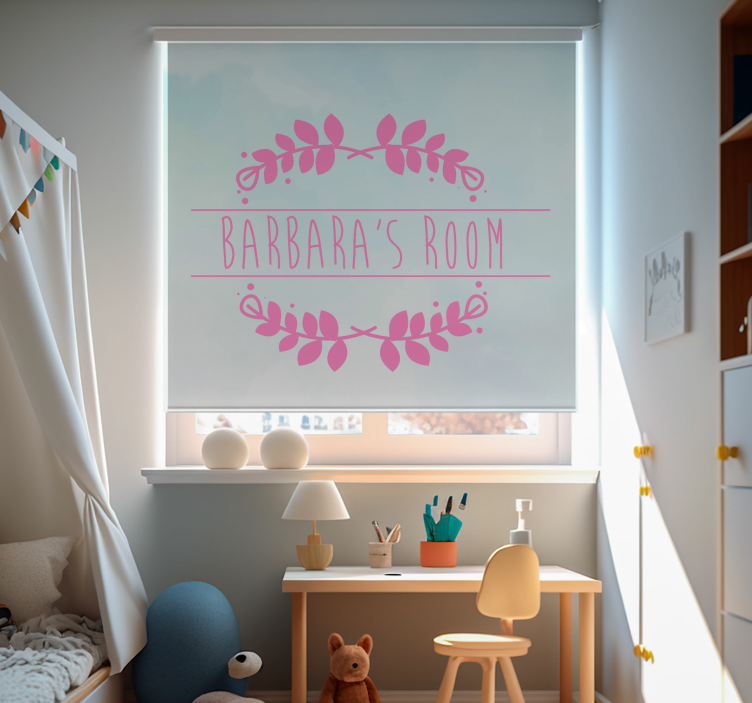Hemma hos [namn] Rullgardin barn - Tenstickers