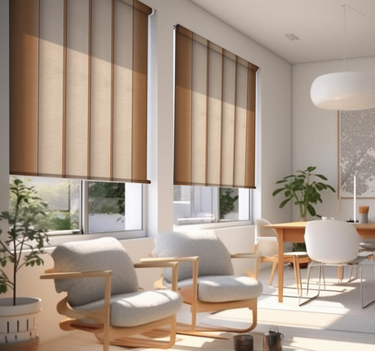 "Japansk paneltextur" Rullgardin beige - Tenstickers