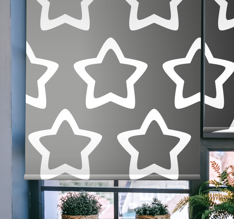 Metall star gradient modern rullgardin - Tenstickers