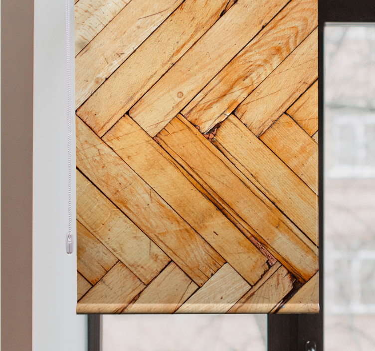 Naturligt trämönster Mönstrade rullgardiner - Tenstickers