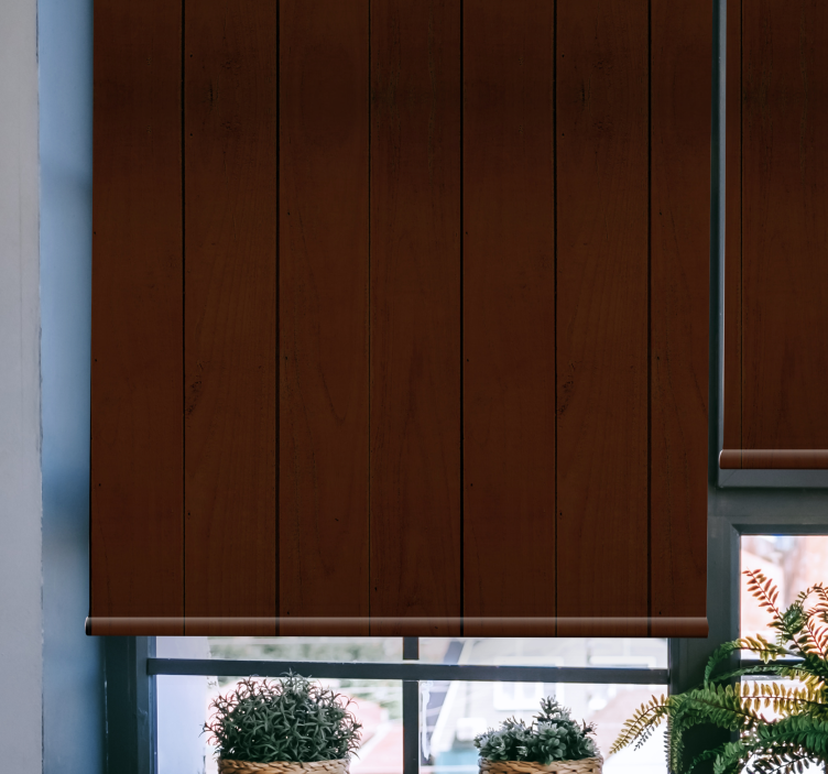 Råa bruna plankor textur och mönster rullgardin - Tenstickers