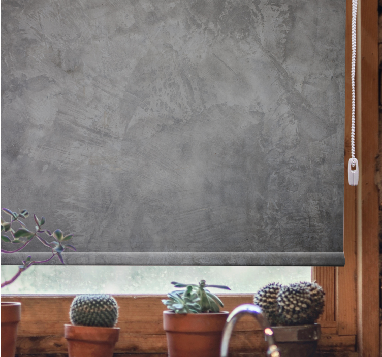 Rustik stil grå mönster rullgardin - Tenstickers