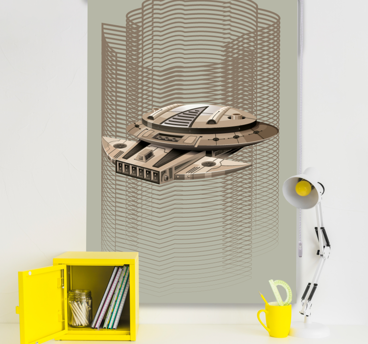 Rymdskepp nörd rullgardin - Tenstickers