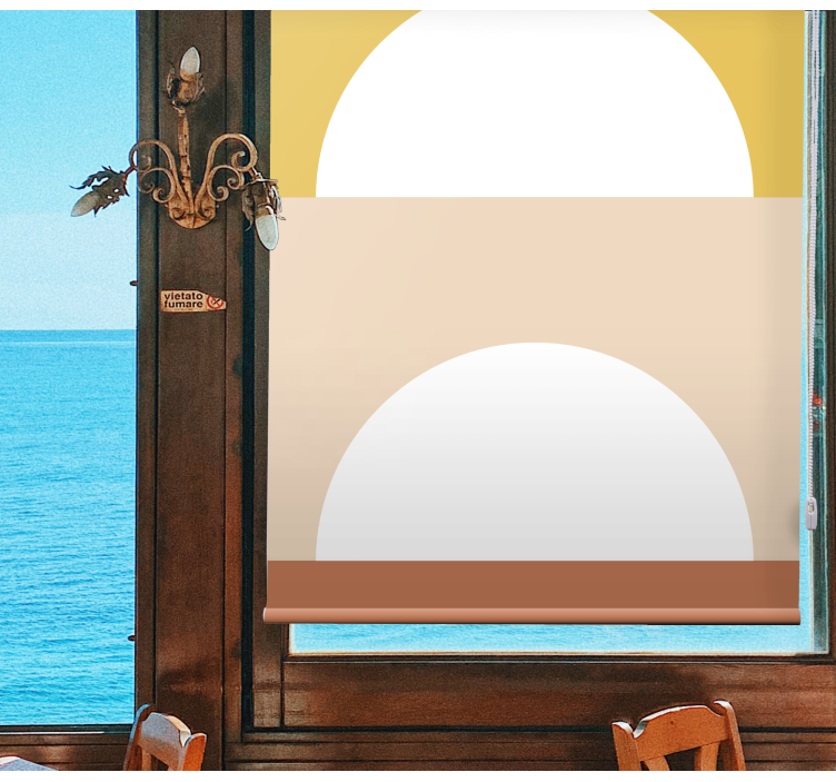 Stigande sol cirklar Rullgardin modern - Tenstickers