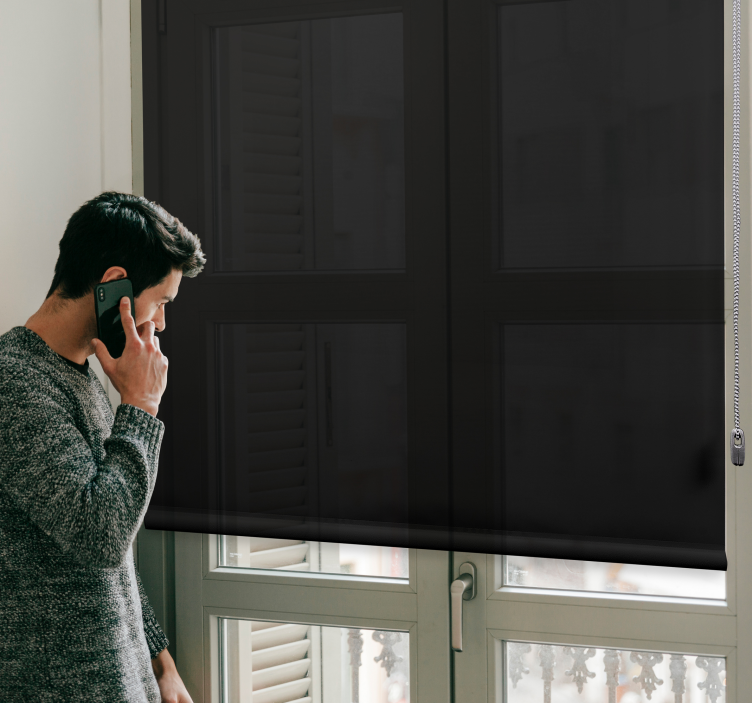 Svarta moderna persienner - Tenstickers