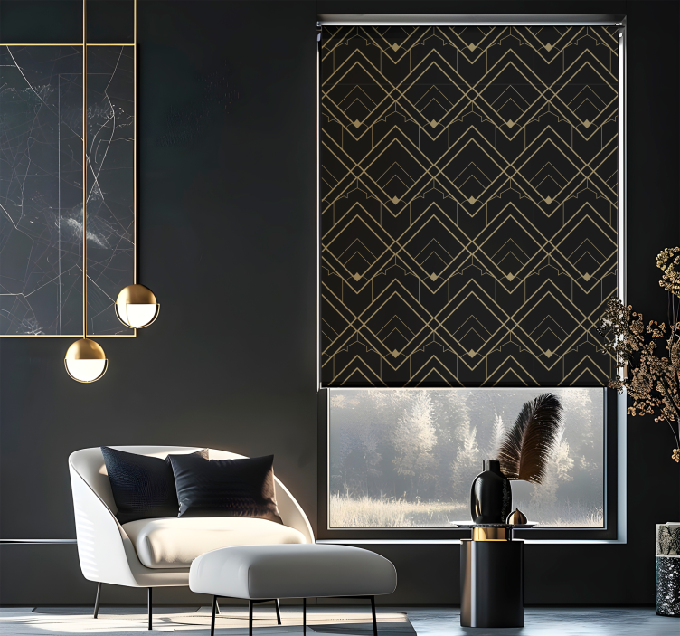 Vektormönster Rullgardin elegant - Tenstickers