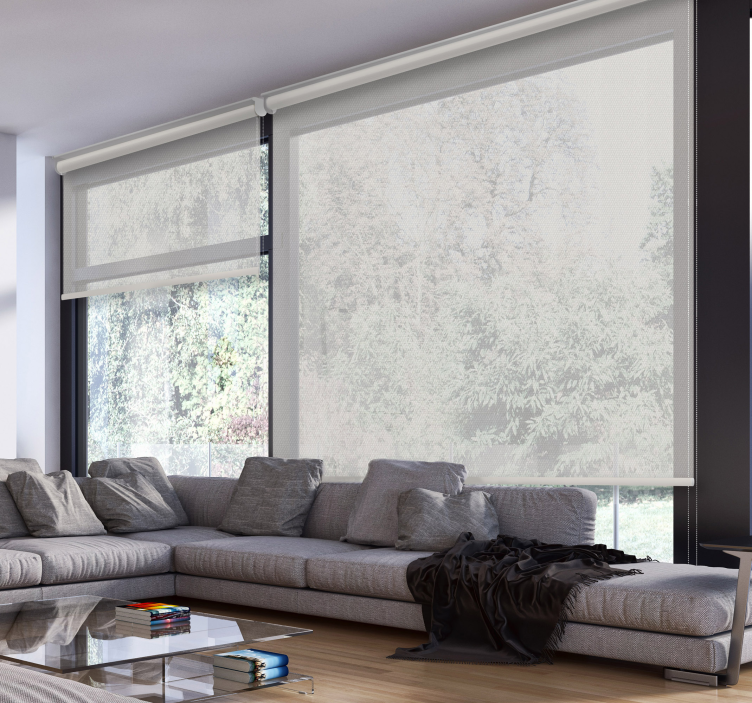 Vit skärm vardagsrum persienn - Tenstickers