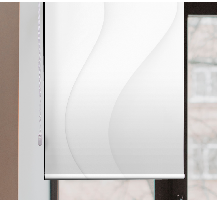 Vita moderna former sovrummet rullgardin - Tenstickers