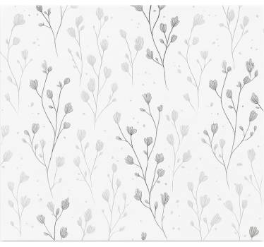 Minimalistiska botaniska grenar Rullgardin vardagsrum - Tenstickers