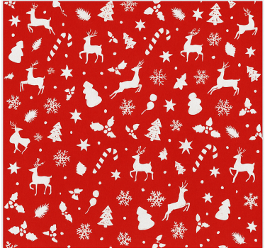 Pastellfärgat jultomtemönster Rullgardin vardagsrum - Tenstickers