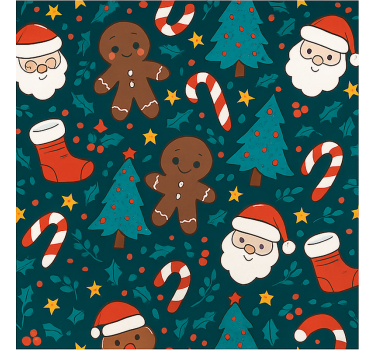 Festliga ornament bakgrund Rullgardin vardagsrum - Tenstickers