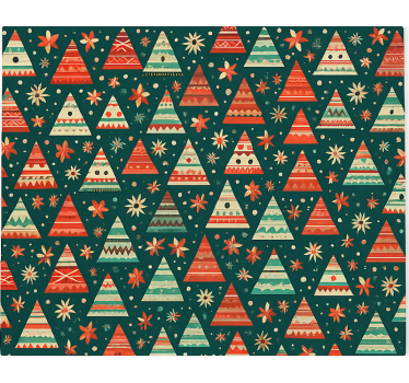 Röd och grön jul Rullgardin vardagsrum - Tenstickers