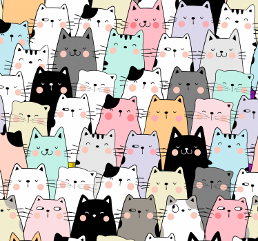 Rullgardin barn katter - Tenstickers