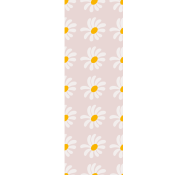 Rullgardin barn boho stil blommor illustration - Tenstickers