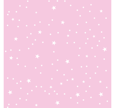 Rrullgardin barn vita stjärnor med rosa bakgrund - Tenstickers