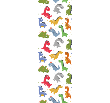 Rullgardin barn söta dinosaurtyper - Tenstickers