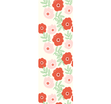 Rullgardin barn anemonblommönster - Tenstickers