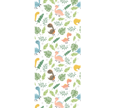 Rullgardin barn pastellfärger skog - Tenstickers