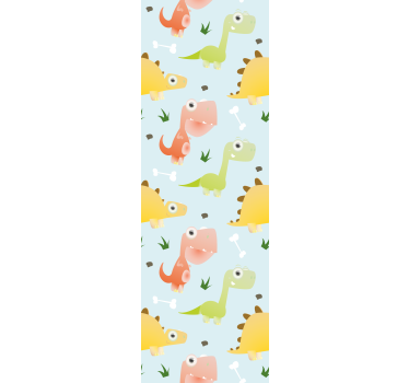 Rullgardin barn liten dino mönster - Tenstickers