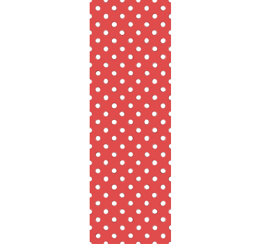 Rrullgardin barn vita retro prickar - Tenstickers