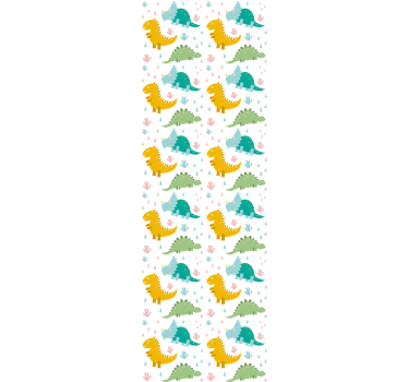 Rullgardin barn härliga dinosaurer mönster - Tenstickers