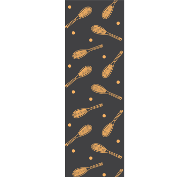 Rrullgardin barn orange racketar - Tenstickers