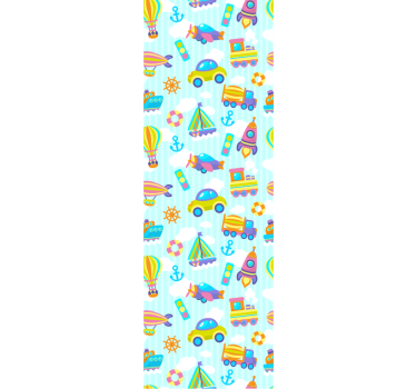 Rullgardin barn söt design av bilar - Tenstickers