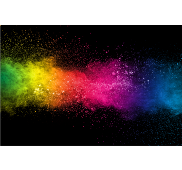 Rullgardin vardagsrum multicolor splash - Tenstickers